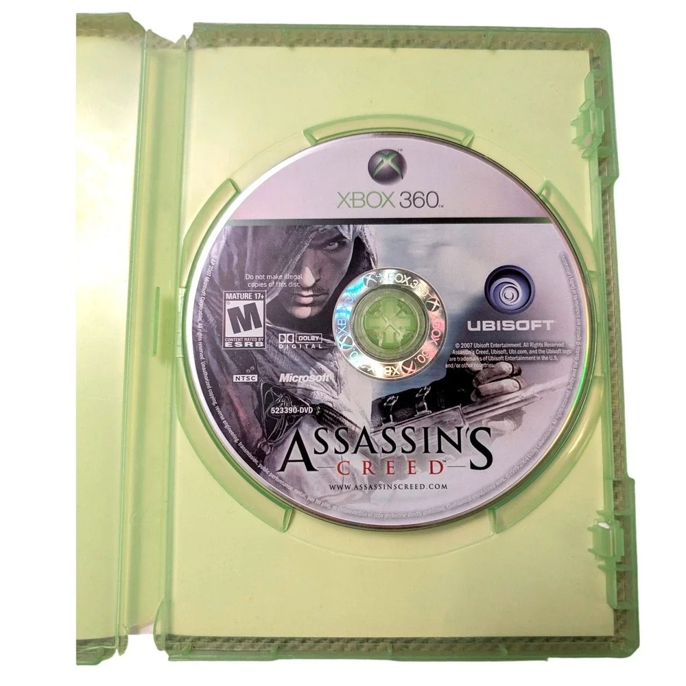 Assassins Creed Xbox 360 Ubisoft 2007 Action Adventure Game 523390-DVD